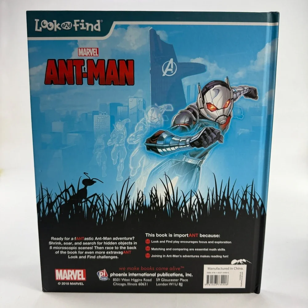 Marvel Ant-Man Look and Find Hardcover‎ Kids Activity Book 2018 pi kids MCU